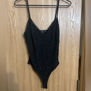 Forever 21 black lace bodysuit